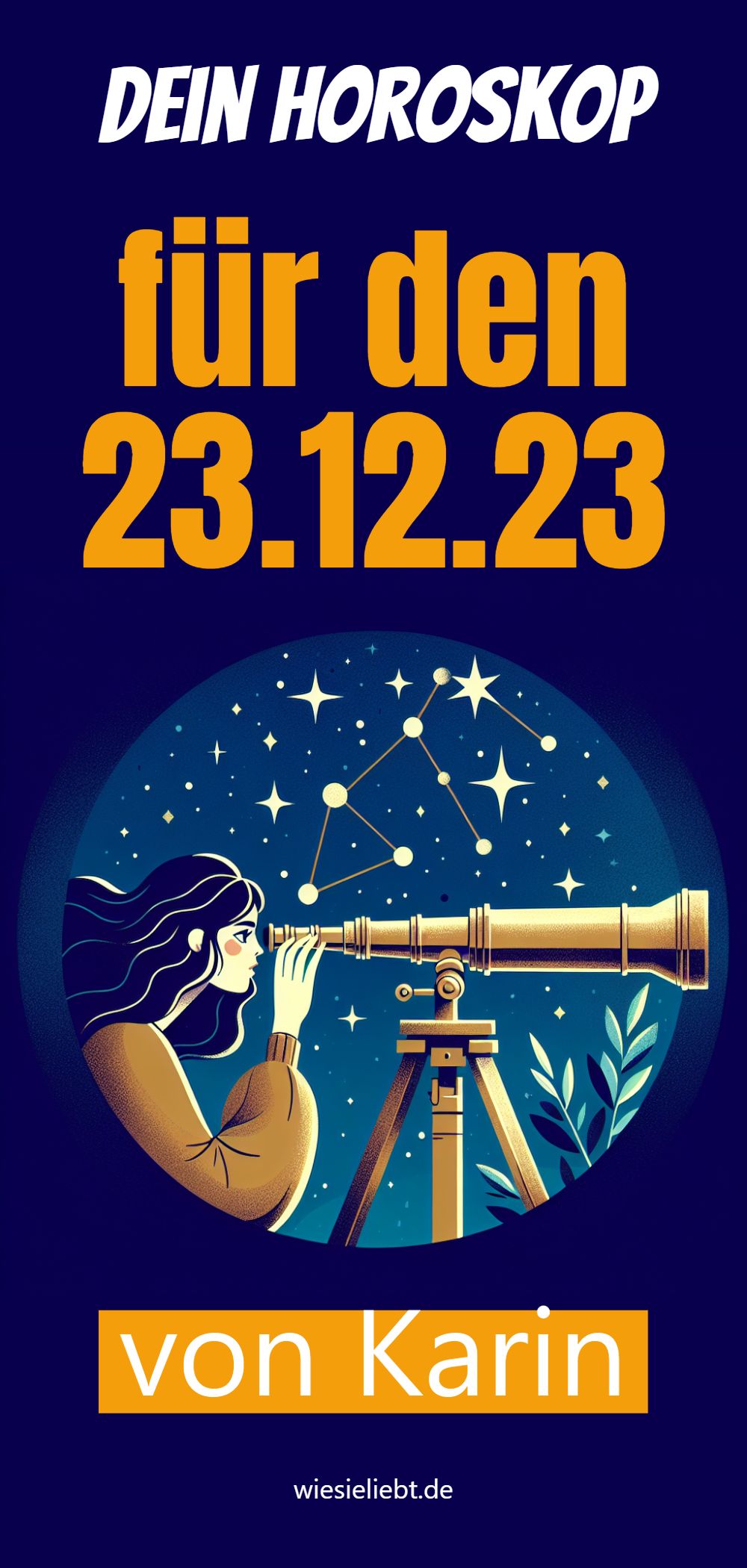 Dein Horoskop für den 23.12.23 von Karin