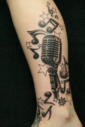 29. Musikalische Note Tattoo