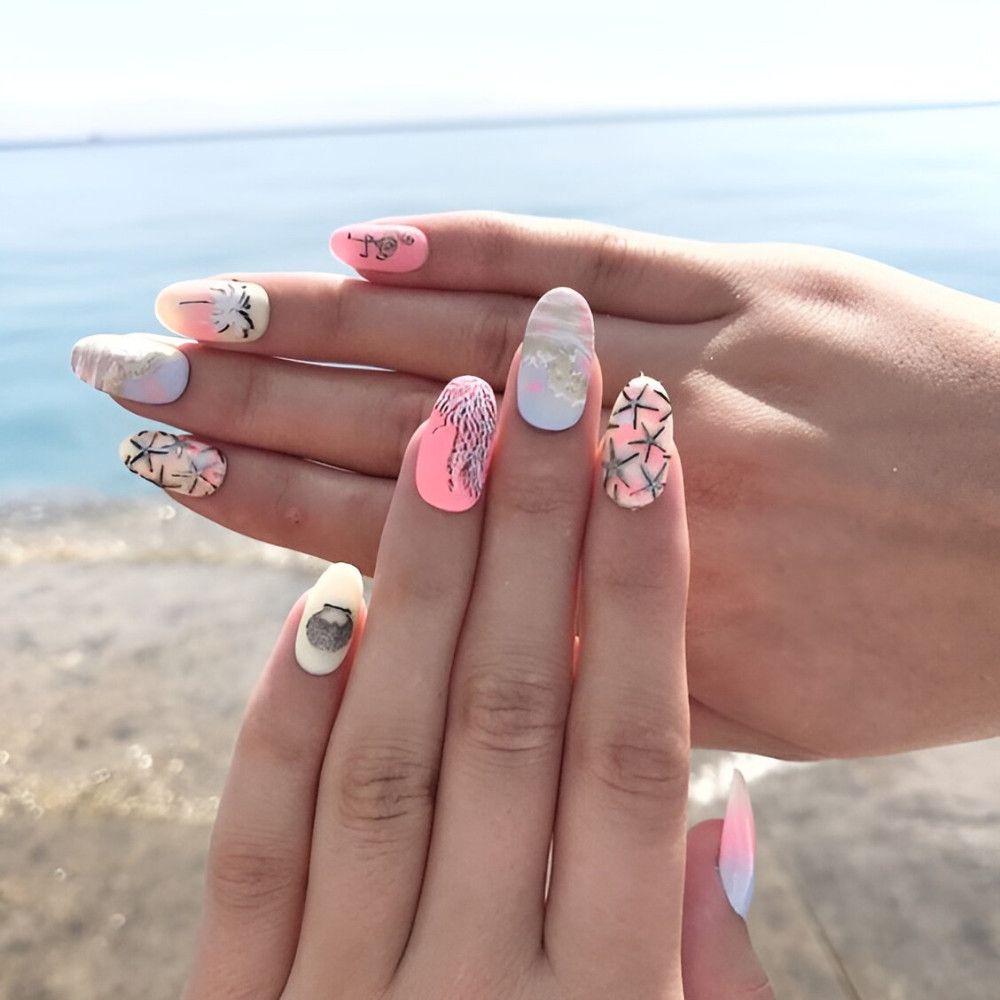 40+ Nailart-Ideen für den Urlaub Perfekt für einen Sommerurlaub am Strand