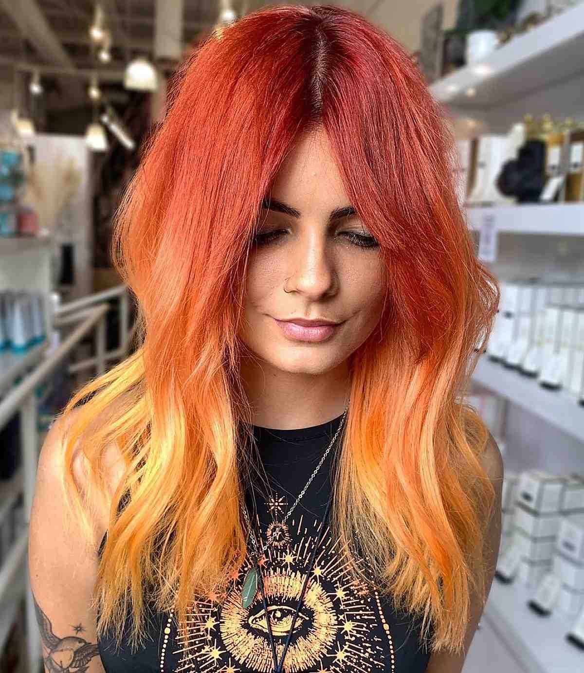 Auburn Orange Melt Haarfarbe