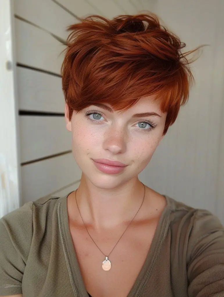 Auburn Pixie Shag