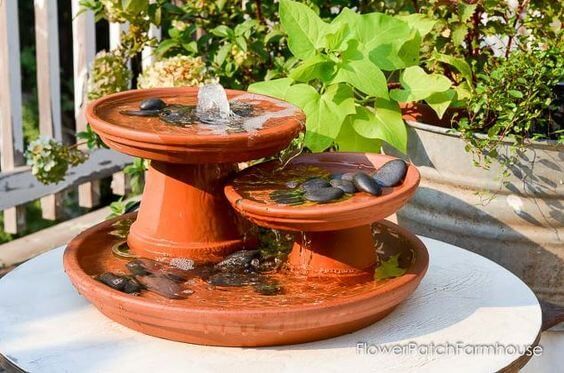 DIY Terrakotta-Topf-Brunnen