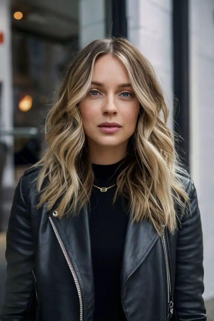 Edgy Blonde Waves für den Herbst