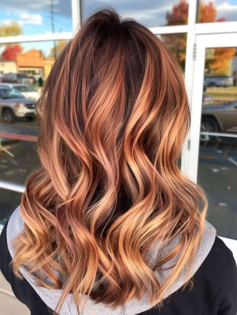 Herbsthaarfarben für Rothaarige Balayage