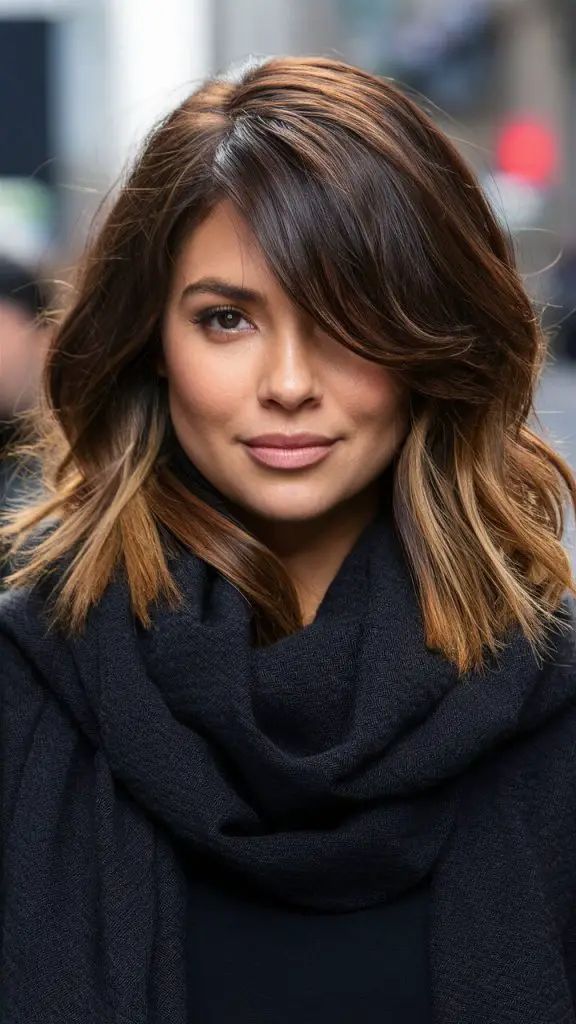 Herbstliches Auburn Balayage Delight