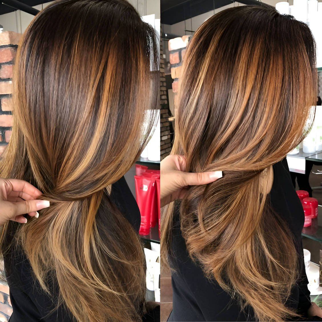 Layered Straight Hairstyle