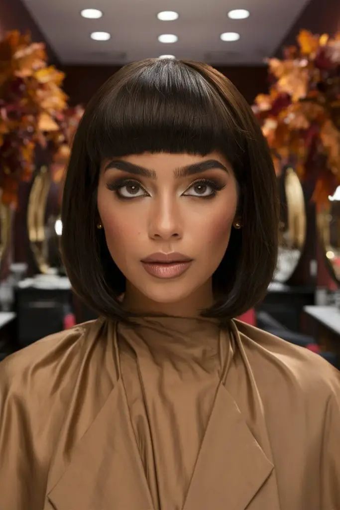 Sleek Bob mit stumpfem Pony