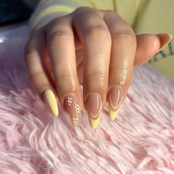 Sun-kissed Yellow and Nude Ombre