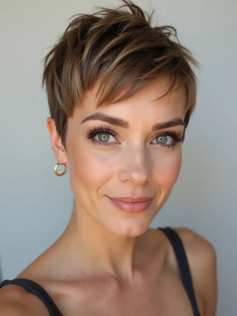 Choppy Pixie Cut mit Volumen