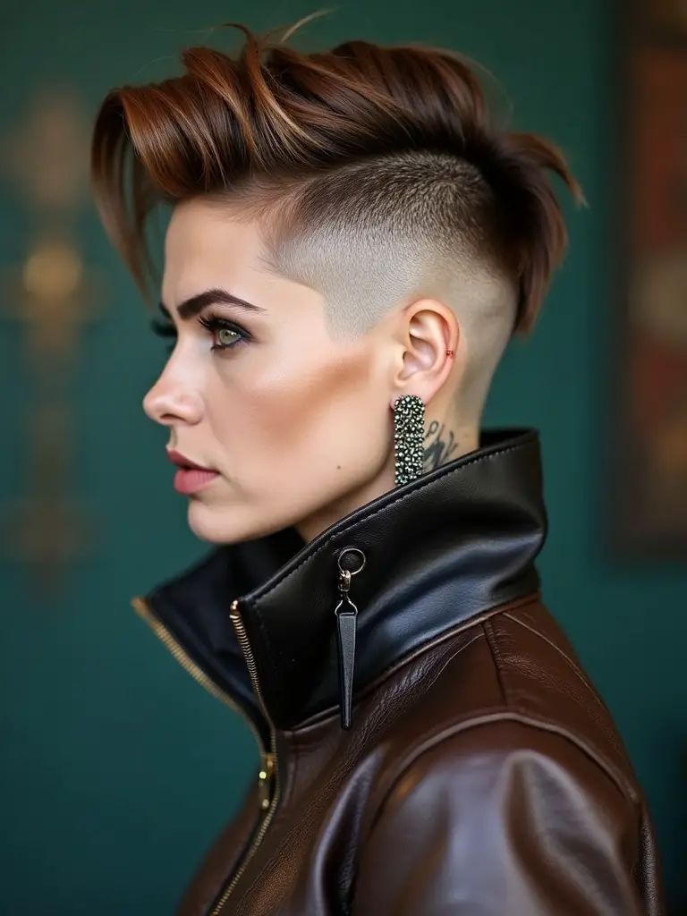 Copper Fauxhawk mit Undercut