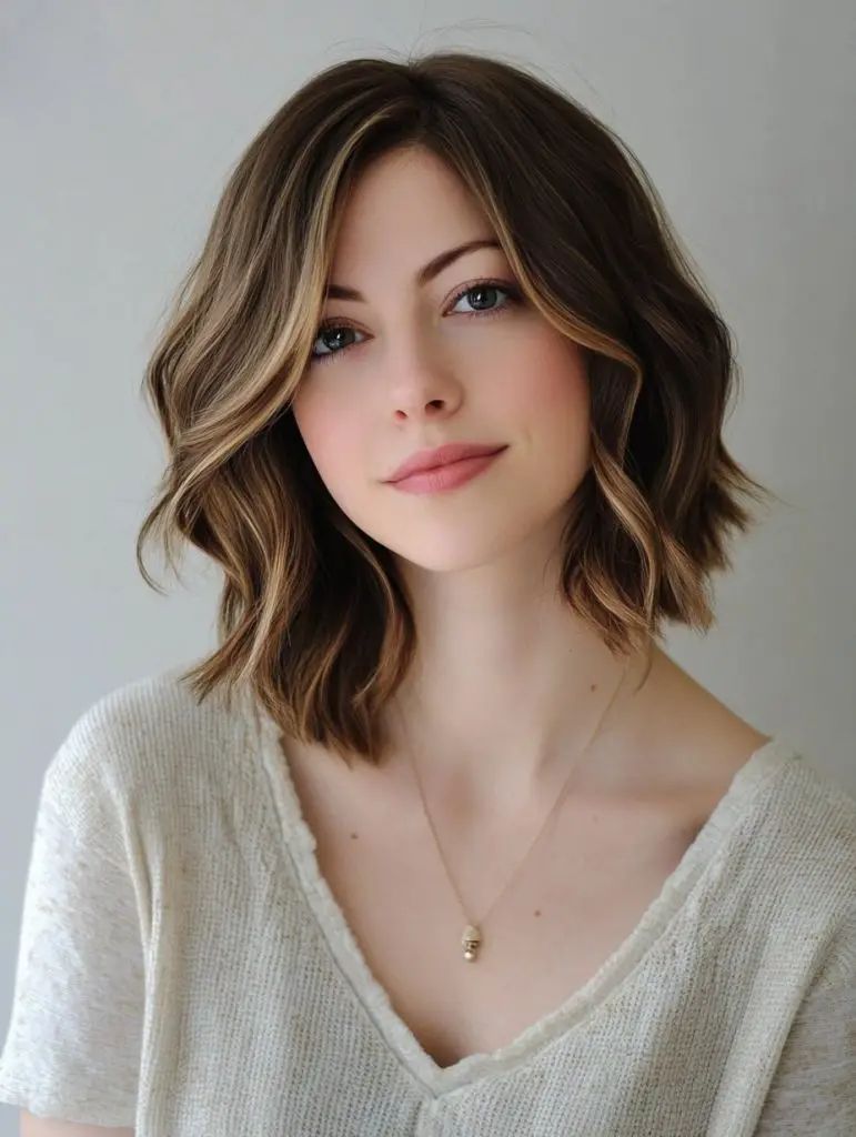 Gewellter Inverted Bob für einen weichen Look