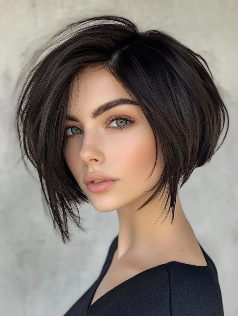 Sleek Inverted Bob mit Volumen