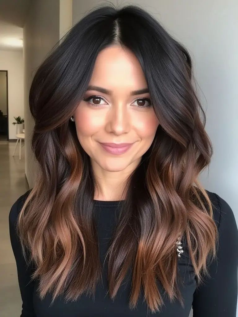 Gewellter Long Shag mit dezentem Balayage