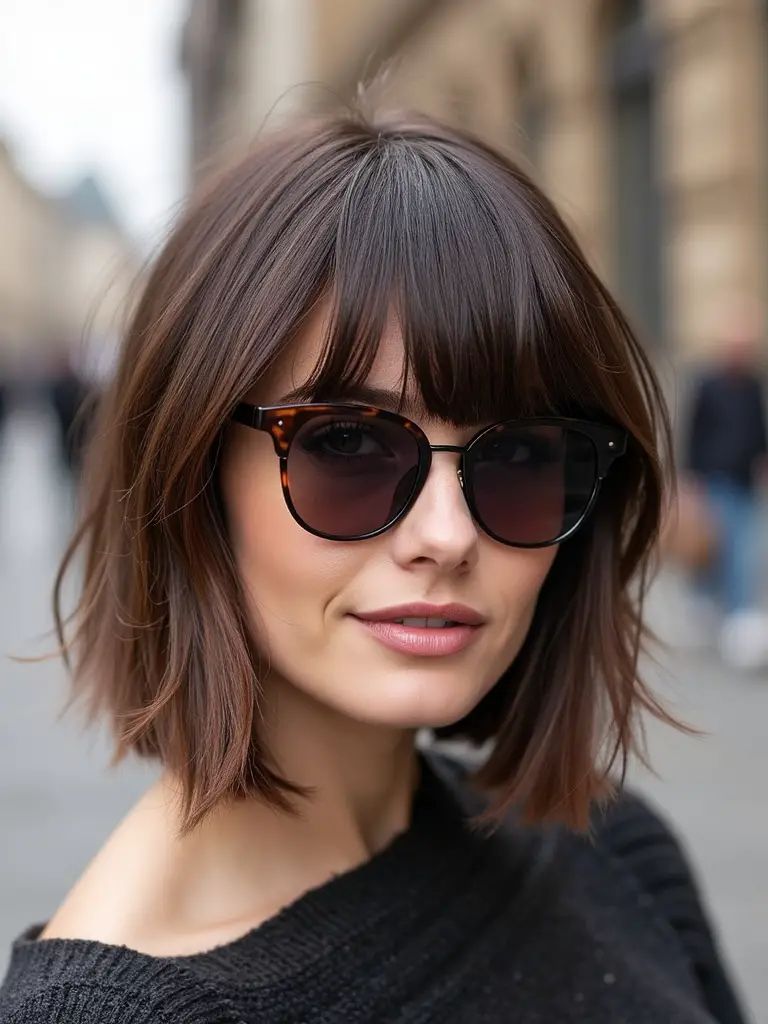 Raffinierter Layered Shag mit Fransen für einen City Chic Look